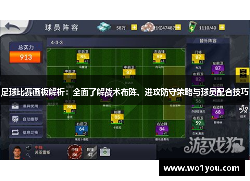 足球比赛画板解析：全面了解战术布阵、进攻防守策略与球员配合技巧